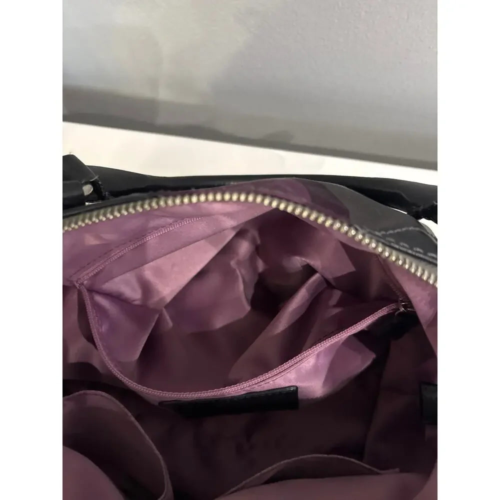 Coach Madison Sophia Clover Logo Sateen Bag Purse Purple Tones - Picture 7 of 10
